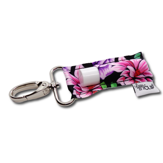 Bold Floral LippyClip® Lip Balm Holder