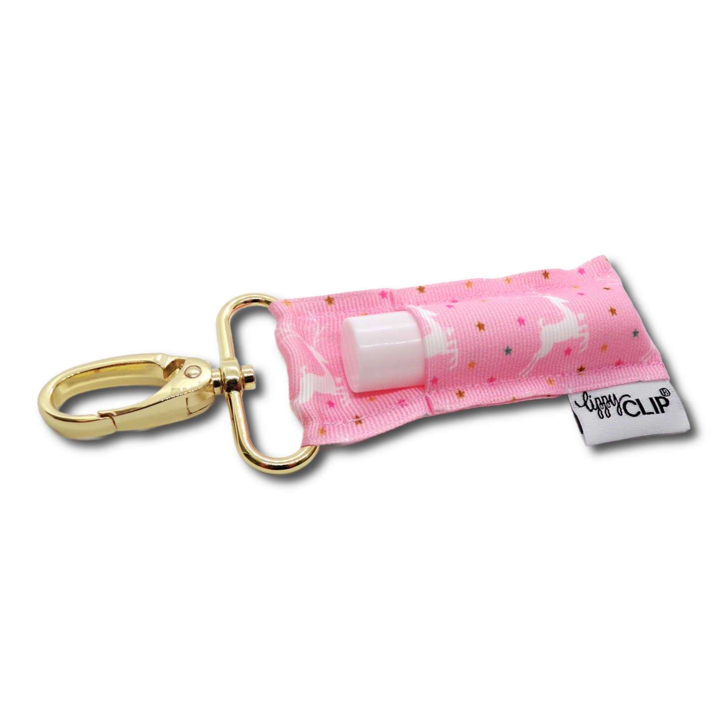 Pink Reindeer LippyClip® Lip Balm Holder