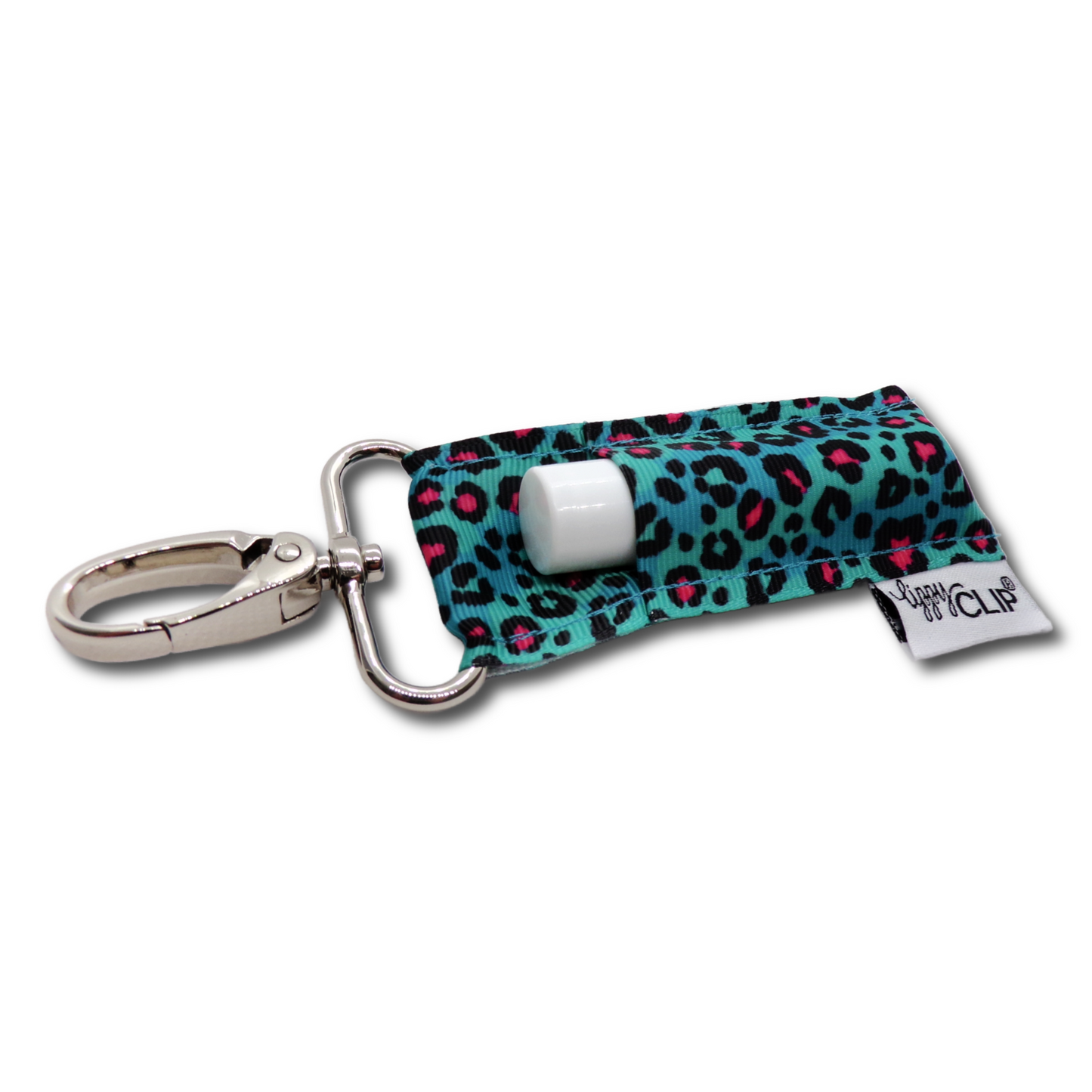 Turquoise Leopard LippyClip® Lip Balm Holder